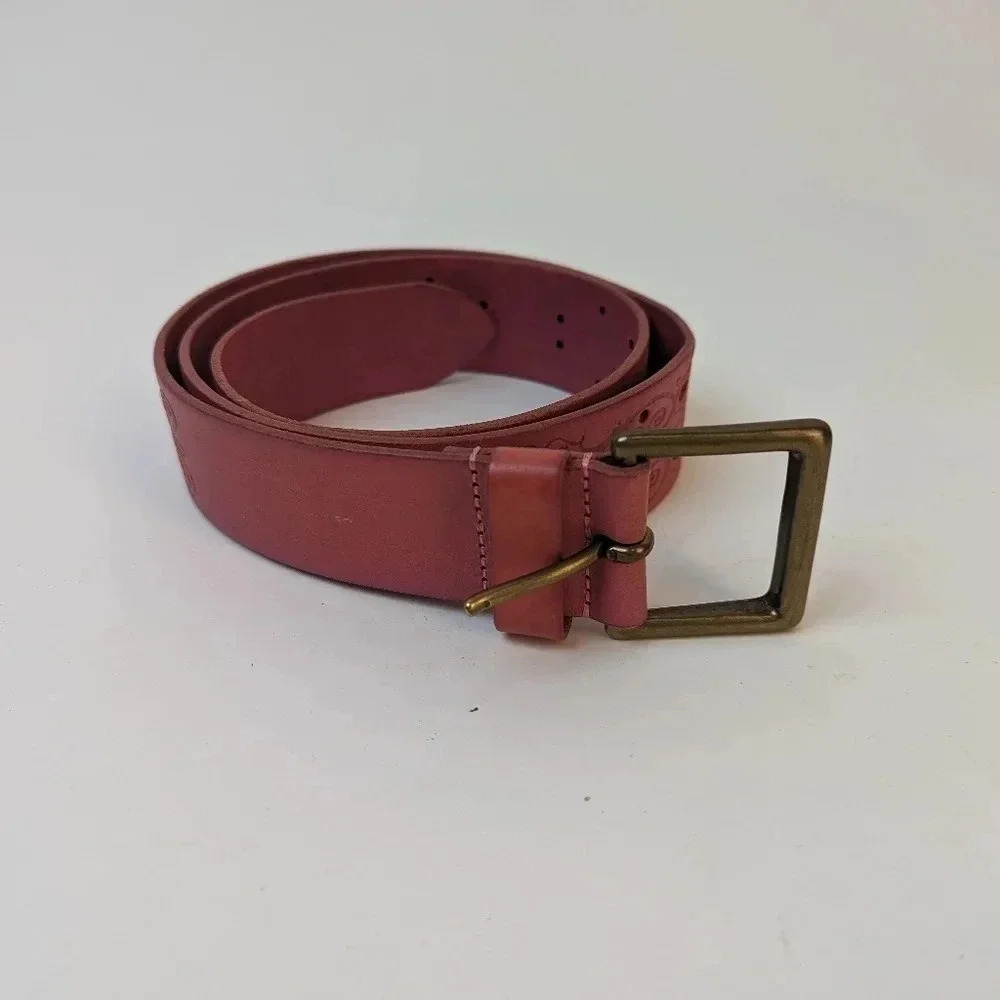 Old Navy Pink Leather Belt - Medium - Picture 3 of 4